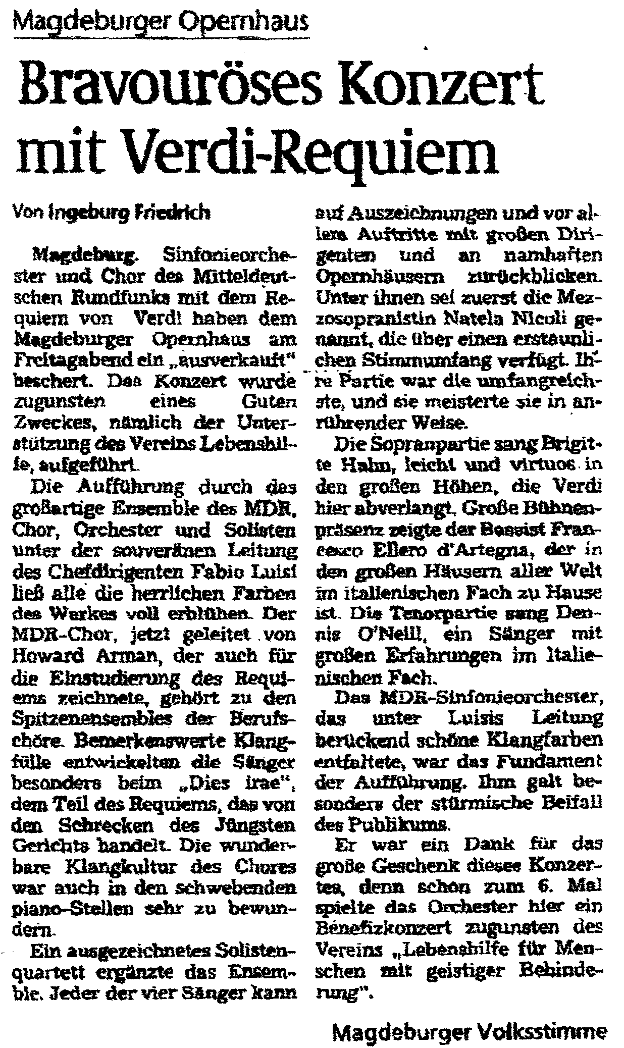 Zeitungsartikel