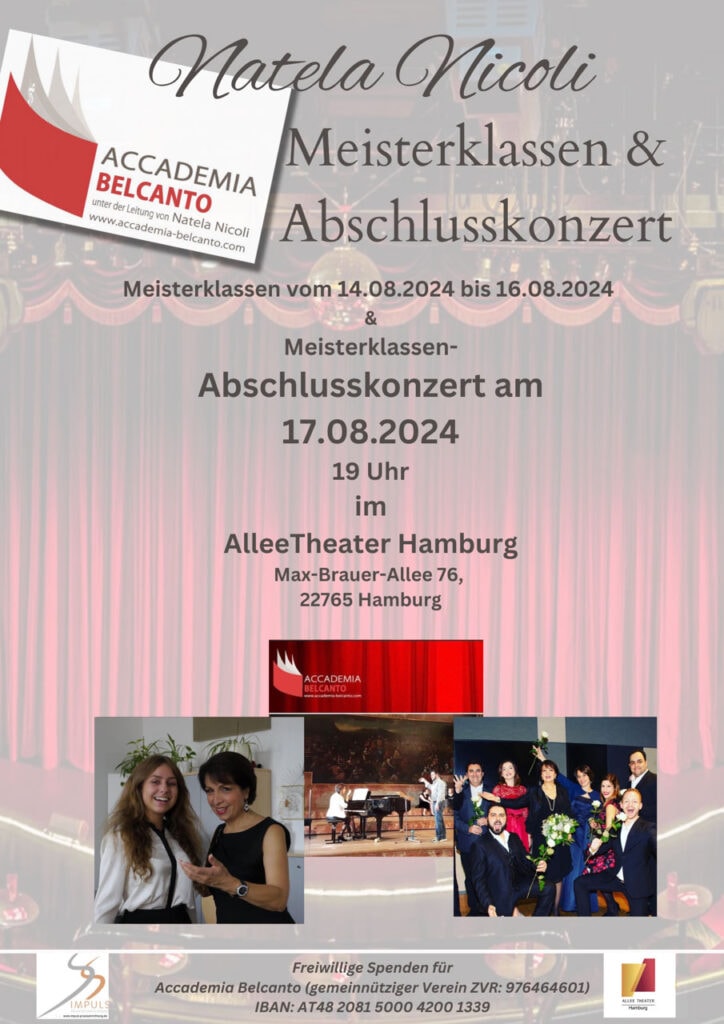 Meisterklasse und Abschlusskonzert August 2024